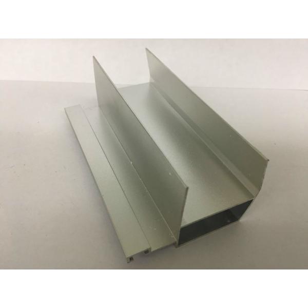 Silver White Sand Blasting Aluminum Window Profiles High Structural Stability