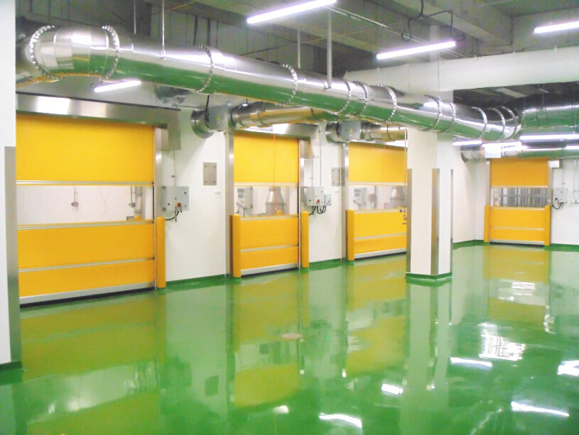 2.0mm Stainless Steel Frame Electric High Speed Doors With English Man-Machine Interface