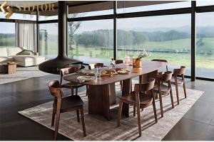 China Small Plywood Multifunctional Dining Table Black 75cm Height wholesale