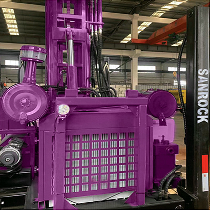 Hydraulic Borehole Drilling Machine Yunnei Engine Crawler Water Well Drilling Rig 4800 KG