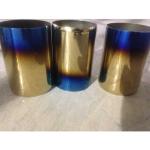 High Efficiency Stainless Steel Motorcycle Exhaust Pipe Tube Vacuum PVD Plating
