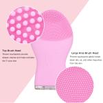 5V Facial Massager Electric Facial Cleanser Pink With FCC
