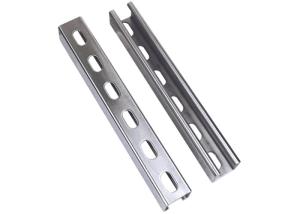 China Wall Mounted Adjustable Metal Shelving Accessories Double Slotted Standard wholesale