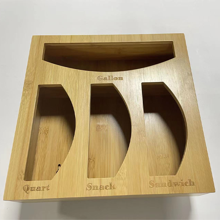 Multifunction Bamboo Ziplock Bag Storage Box Lunch Bag Zipper Bag Classification Box