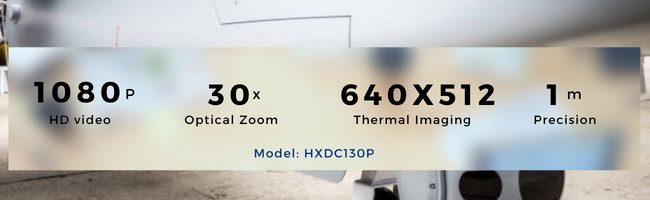 640×512 Drone Thermal Camera 30x Zoom Drone Camera With 35mm Lens Laser Rangefinder HXDC130P