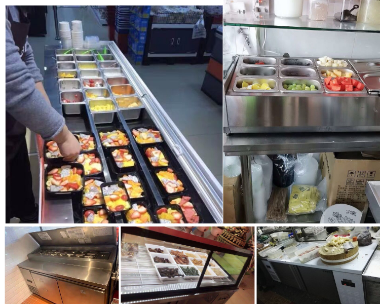 4 Door Commercial Undercounter Freezer Multipurpose For Restaurant