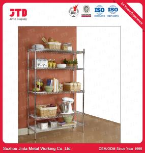 China 100kgs Bedroom Closet Wire Shelving Detachable 1200mm Shelf wholesale