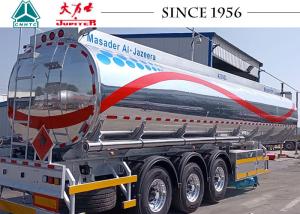 China 42 CBM Aluminum Alloy Fuel Tanker Trailer With 6 Compartments wholesale