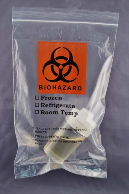 15*24.5cm Pathology Specimen Transport Bags Gravure Printing Lab Use