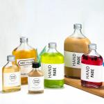 OEM PB Free Flat Crystal Glass Bottles 500ml For Vodka Beverage Juice