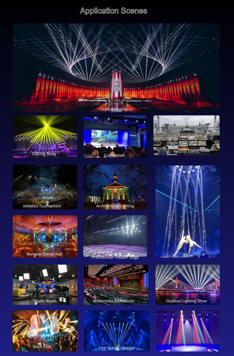 400W LED Profile Spotlight RGBAL 5 in 1 Theater Stage Lighting LED Concert Hall Wash Lighting CRI 95Ra