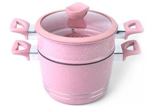 China Kitchenware LFGB 18cm Belly Shaped Couscous Steamer Pots wholesale
