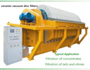 China Durable vacuum disc filter , vacuum ceramic filter Filtration of concentrates wholesale