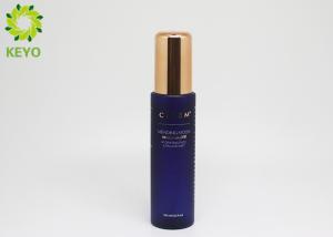 China Round Mist Spray Bottle For Face , 100ml Blue PET Plastic Face Toner Bottle wholesale