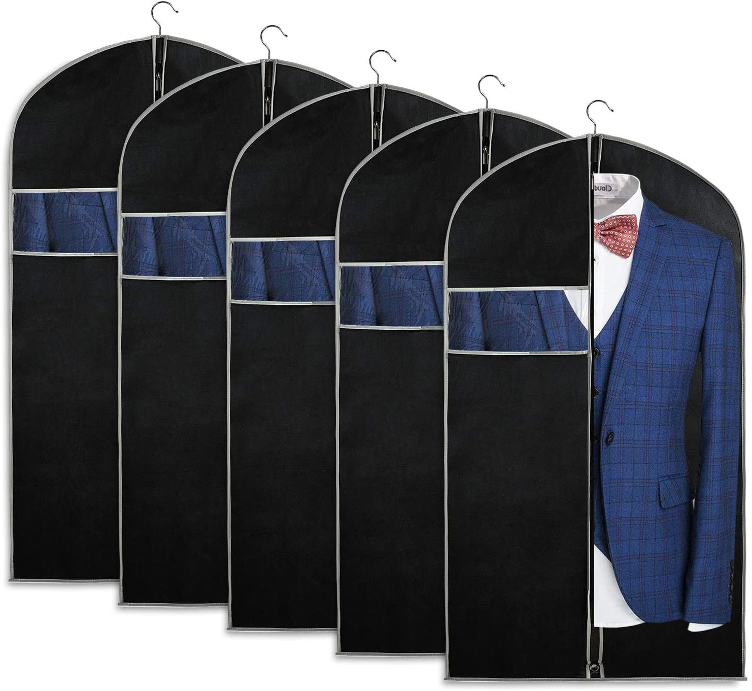 Waterproof Custom Travel Garment Bag For Mens Suit Wedding Dress Gown Multiple 24X60"