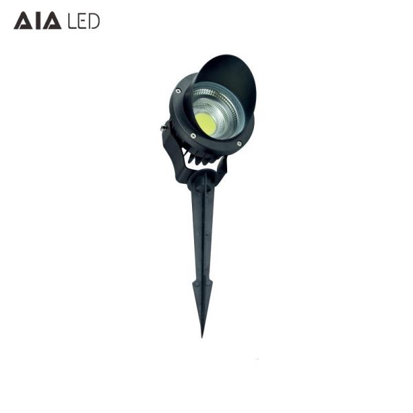 IP65 waterproof round black D140xH315mm outdoor 3W LED lawn spike lights for