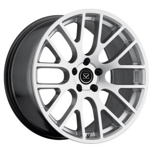 China 18 19 20 21 22&quot; silver black two colors alloy wheel aluminum monoblock forged rims wholesale
