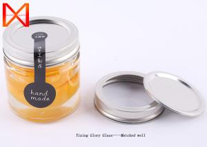 China Decorative Glass Storage Jars 120ml 130ml 210ml 280ml For Fruit Salad wholesale