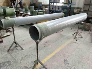 China Butt Welding Large Diameter Fiberglass Pipe For Chemical Plant wholesale