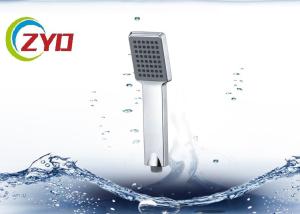 China Plastic Water Conserving Shower Head , Flat Bathroom Shower Heads Handheld wholesale