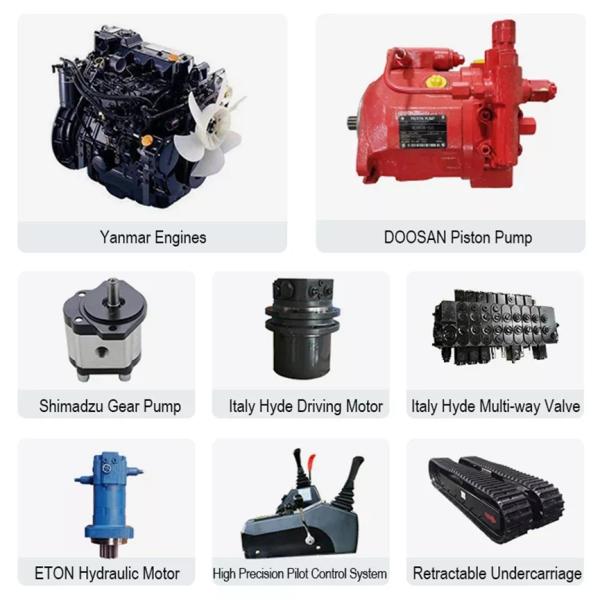 Heavy Duty Amphibious Excavator Undercarriage Pontoons GET70B High Buoyancy Floats