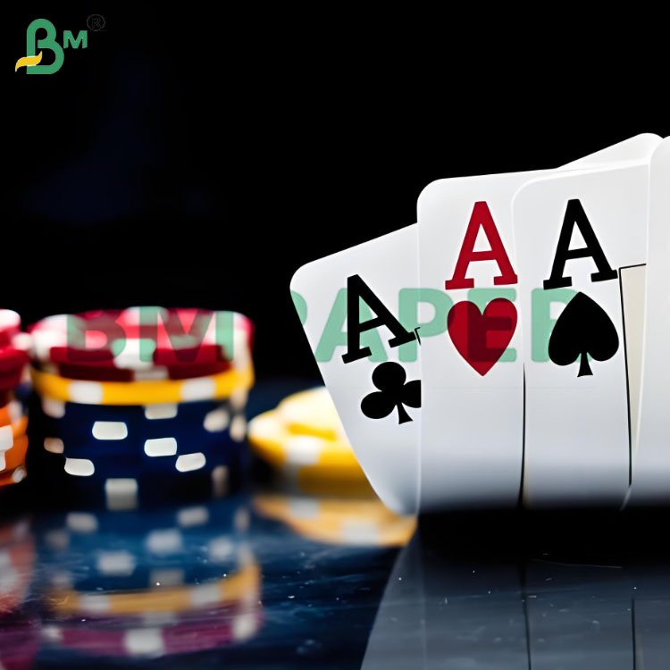 280 GSM Blue/ Black Core Light-proof Playing Card Paper Sheets