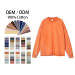 Customize Printed Heavy Cotton Hoodie Plus Size Plain Long Sleeve Sweatshirts