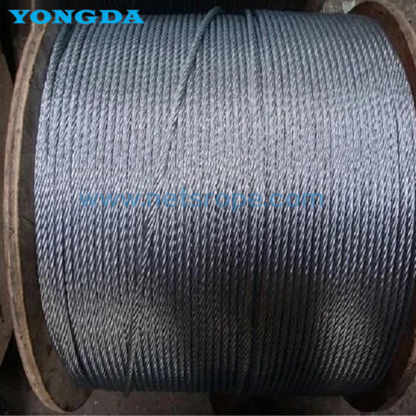 3x19 Galvanized Steel Wire Ropes For Highway Guardrail