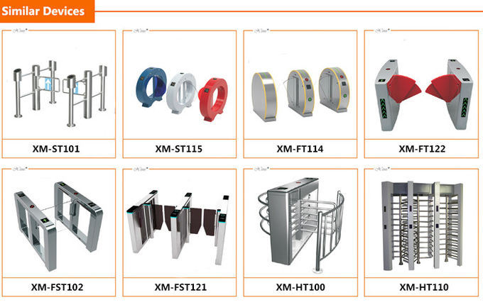 RFID Card Swing Turnstile Barrier Gate , Turnstile Gate With Card Reader