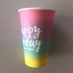 Cute cartoon paper cup disposable paper cup water cup home picnic outing paper