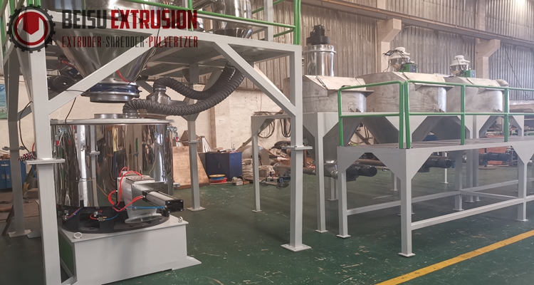 Fully Automatic 2000kg/h Pvc Mixer Machine With Online Dosing System