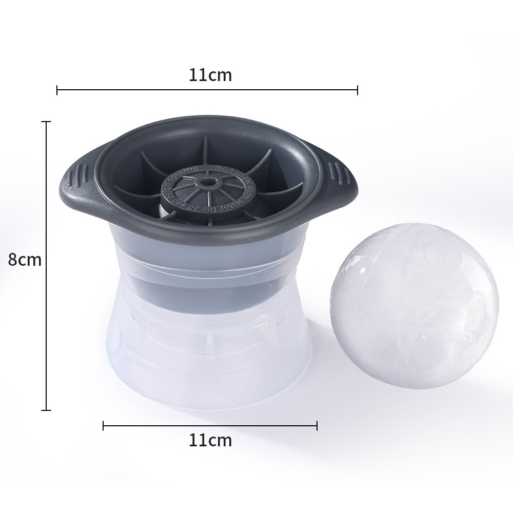 Silicone Freezer Press Sphere Ice Ball Maker Mold Large Round For Whisky Scotch Cocktail Drinks Ice Balls