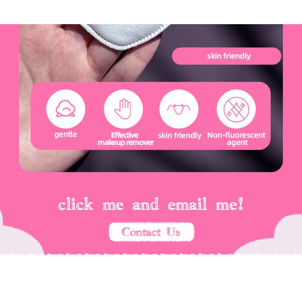 OEM Disposable Cosmetic Products Heart Shaped Makeup Remover Wipes Wholesale Cotton Pads for Face