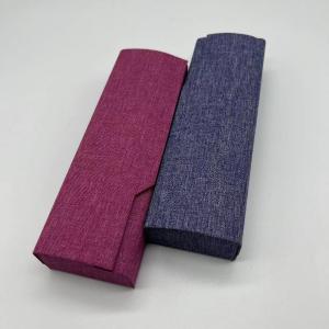 China Lycra Cuboid Purple Foldable Sunglasses Case Fasionable Customized Logo wholesale