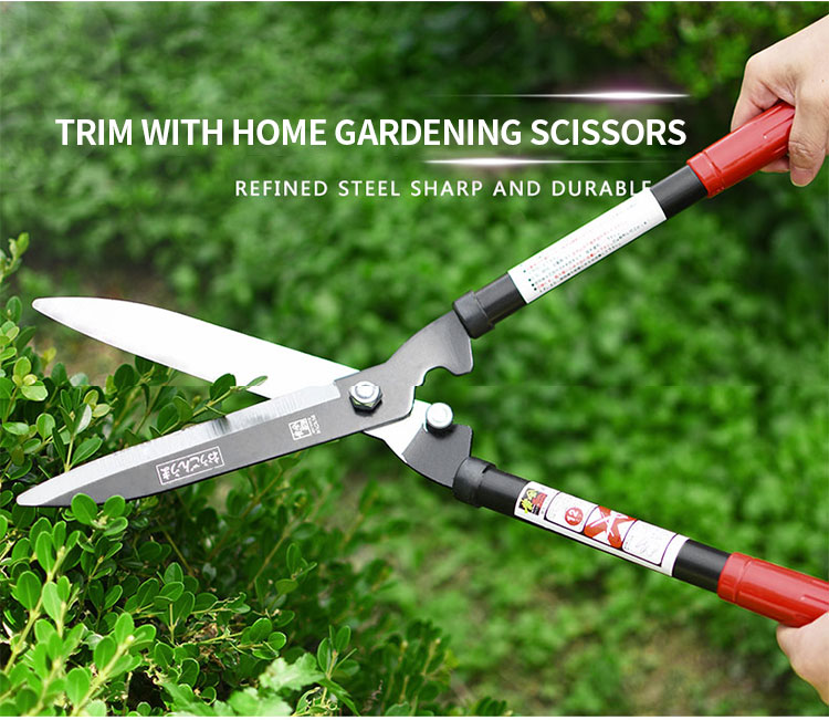 Landscaping Long Handled Tree Loppers Hedge Trimmer Retractable Large Telescopic Bypass Loppers