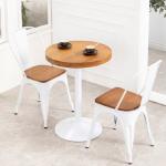 Red Blue Stackable Metal Outdoor Dining Chairs Antique Iron