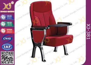 China Fabric/Leather Auditorium Furniture Church Hall Chairs With Damper Mechanism wholesale