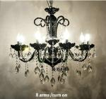 Black and silver crystal chandelier light fixtures ( WH-CY-20)
