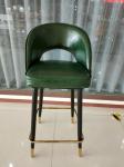 Luxury 150kg Bearing Capacity 105cm Wrought Iron Bar Chair
