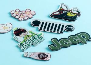 China Fashion gift acrylic refrigerator stickers UV full color printing logo design novel magnetic refrigerator stickers wholesale