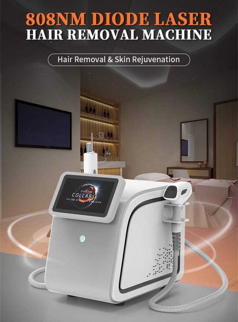 Effective 2in1 808 Diode Laser Hair Removal Nd Yag Tattoo Removal For Home