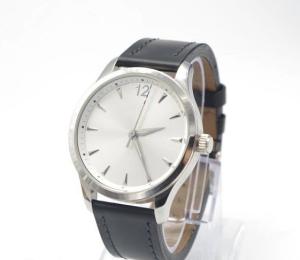 China Genuine Leather Wrist Watch Stainless Steel Back 3atm Water Resistant wholesale
