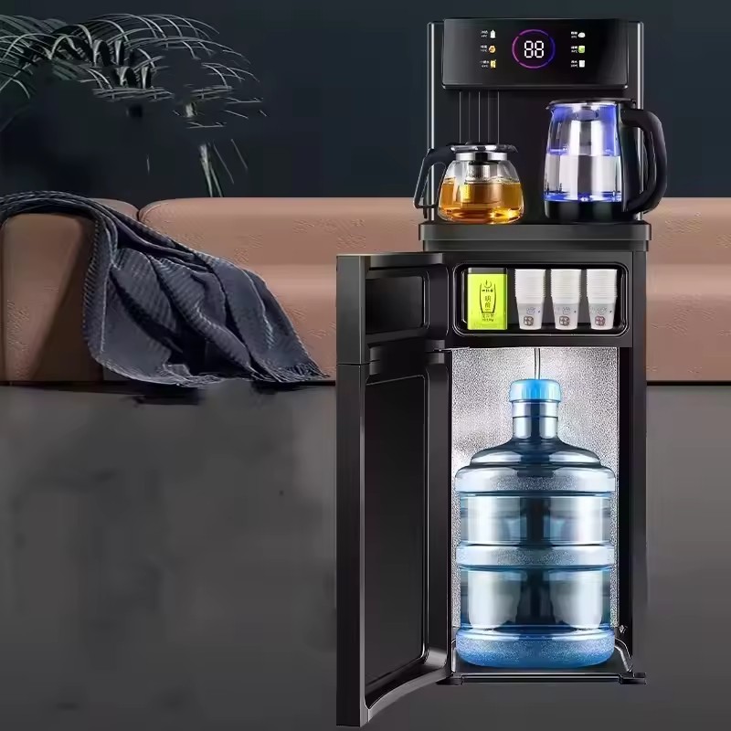 Instant Tea Bar Machine Remote Control Voice Controlled Water Bucket Cooling Vertical Water Bar Machine Water Dispenser