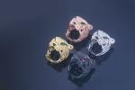 Gold Plated Leopard Diamond Ring 925 Silver Jewelry OEM