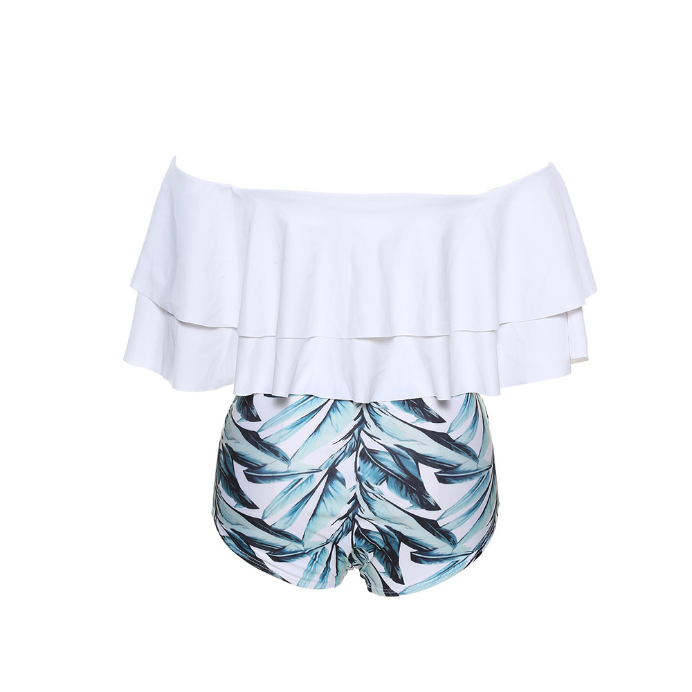 Bikini set Double-deck flouncing Swimsuit Push Up Bathing Suit sexy Women