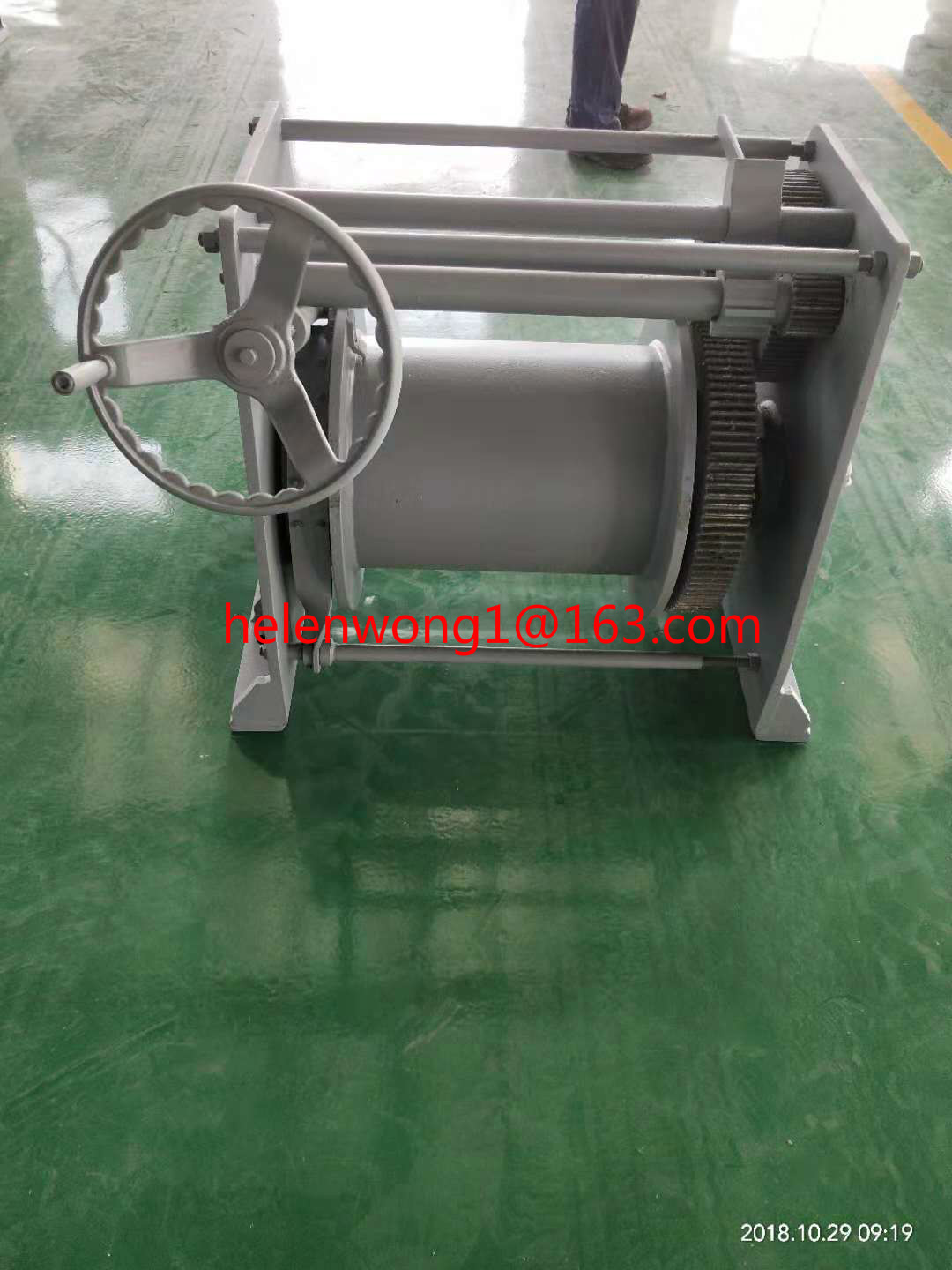 sells 20mm wire rope 50m wire length 30KN hand winch marine winch