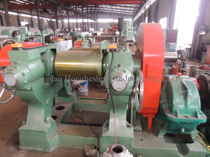 XKP-450 Tire Cracker Mill / Rubber Crusher For Reclaimed Rubber Production / Waste Tire Recycling Machine