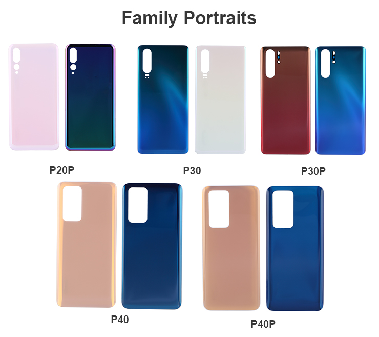 Glass Mobile Phone Housing Back Cover For Huawei P20Pro P30 P40Pro