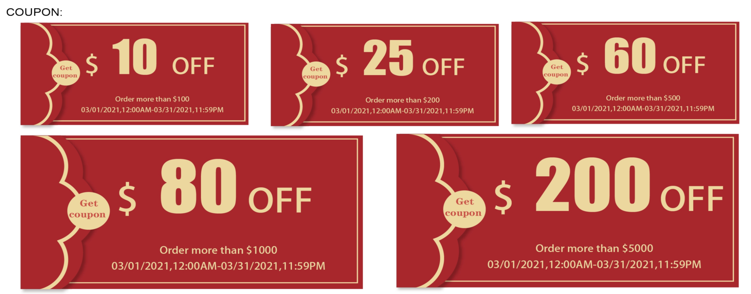 High Gloss Custom Food Labels