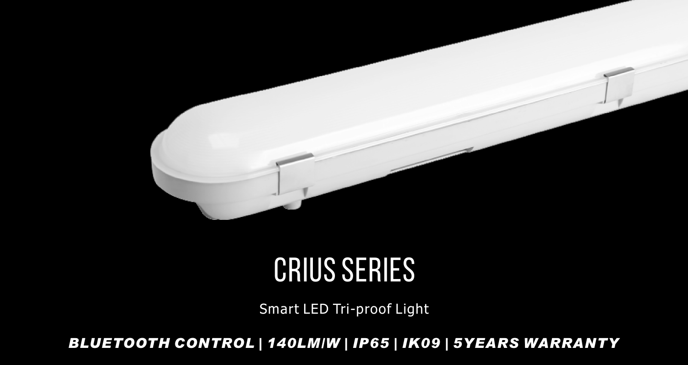Ip65 Tri Proof Led Light Fixture , Microwave Sensor Led Batten 150cm